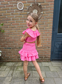 Ruffle set | Fuchsia