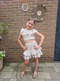 Ruffle set | Beige