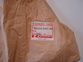 KX250-D2, 1986 Cover - Side, LH, L.Green / F.White nos
