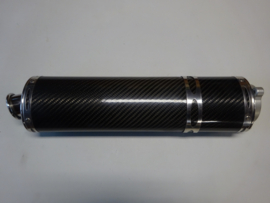 ZRX1100-C1 T/M C4, 1997 T/M 2000 Laser Oval bolt-on Muffler, Carbonfiber nos