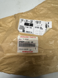 KX85-A1 T/M A5, 2001 T/M 2005 Shroud - Engine, LH, L.Green nos