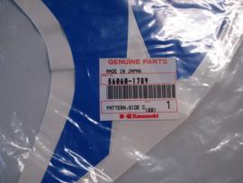 ZX750-L2, 1994 Pattern, Side Cover, LH nos