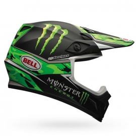 Bell Helmet MX-9 Pro Circuit Monster Energy Green Camo.