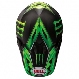 Bell Helmet MX-9 Pro Circuit Monster Energy Green Camo.