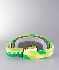 Scott Hustle MX Silver Chrome, Green/Yellow