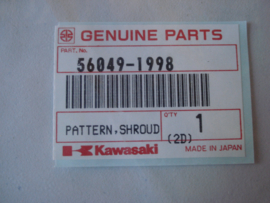 KX125-J1 / KX250-J1, 1992 Pattern, Shroud, LH nos