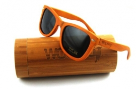 Zonnebril Wood U | Wayfarer Dark Grey Polarized