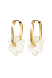 EARRINGS | FLOWER SHELL | RVS GOLD