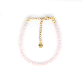 BRACELET | ROSE QUARTZ | RVS SILVER/GOLD