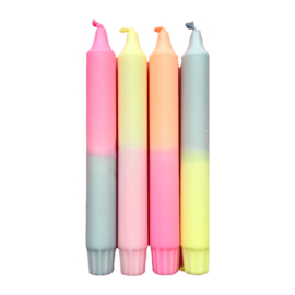 DIP-DYE CANDLES | PASTEL | 4PCS