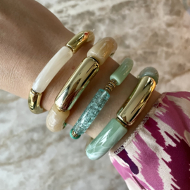 TUBE BRACELET BIG | PASTEL GREEN