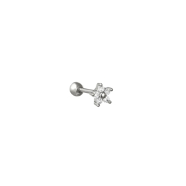 ONE PIECE STUD | MINI FLOWER | SILVER PLATED