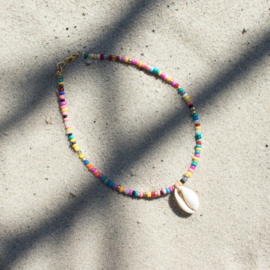 MINI BEADS ANKLET | SHELL | MULTICOLOR