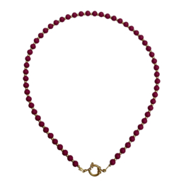 NECKLACE | BURGUNDY BEADS