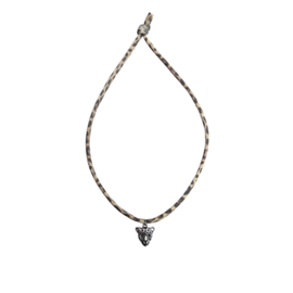 NECKLACE ELASTIC | LEOPARD | SILVER/GOLD