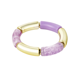 TUBE BRACELET BIG | PASTEL PURPLE