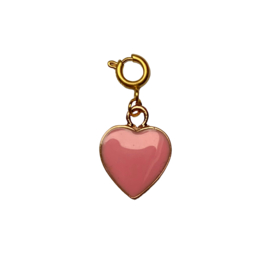 CHARM SOFT PINK HEART | GOLD PLATED