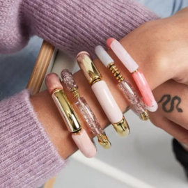 TUBE BRACELET BIG | PASTEL PINK