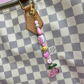 BAG/ KEY CHARM | CHERRY | PINK