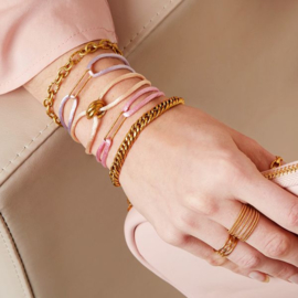 BRACELET SATIN | CLIP | RVS GOLD