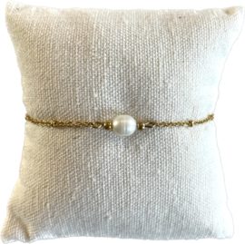 RVS BRACELET | PEARL | RVS SILVER/GOLD