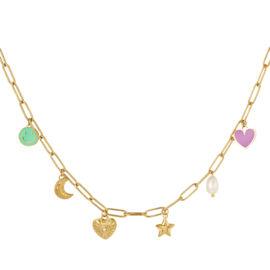 CHARM NECKLACE | RVS SILVER/ GOLD