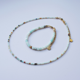 NECKLACE | AVENTURINE | RVS SILVER/ GOLD