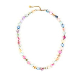 NECKLACE MULTICOLOR PASTEL | GOLD