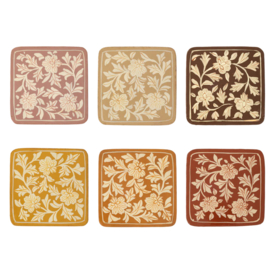 À LA | FLORAL PRINT COASTERS (set/6)