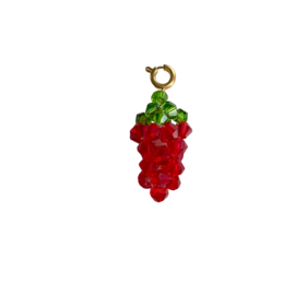 CHARM STRAWBERRY BEADS | RVS SILVER/GOLD