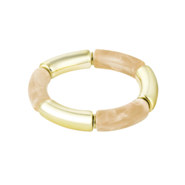 TUBE BRACELET BIG | BEIGE