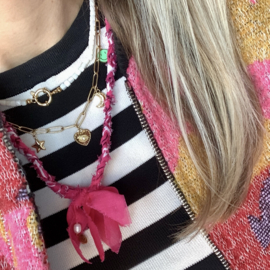 BANDANA NECKLACE | DARK PINK