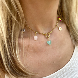 CHARM NECKLACE FUNKY | RVS SILVER/ GOLD
