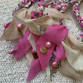 BANDANA NECKLACE | PINK BEIGE