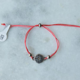 NESW Bracelet - Coral - Silver plated