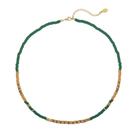 NECKLACE | RUBBER BEADS | GREEN 1