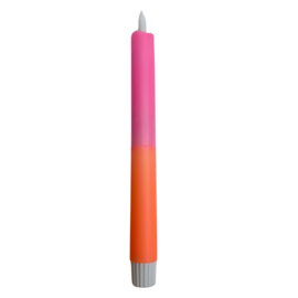 LED-CANDLE | PINK/ORANGE | 1PCS