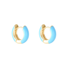 EARRINGS | BLUE | GOLD PLATED