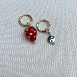 CHARM STRAWBERRY | RVS SILVER/GOLD