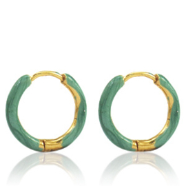 EARRINGS | GREEN | RVS SILVER/GOLD