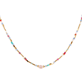 GOLD BEADS NECKLACE | RVS GOLD