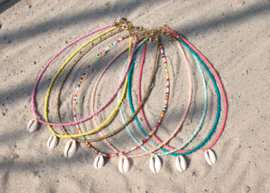 SUMMER NECKLACE | MINI BEADS | SHELL | GOLD