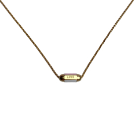 PRAYER BOX NECKLACE LOVE | RVS SILVER/GOLD