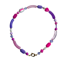SUGAR PLUM NECKLACE | PINK/ PURPLE