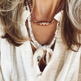 BANDANA NECKLACE | BEIGE