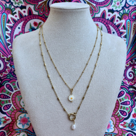 BASIC BEADS NECKLACE | RVS SILVER/GOLD