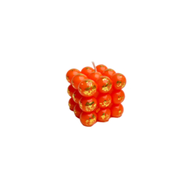 BUBBLE CANDLE RAVIE | NEON ORANGE SMALL | 1PCS