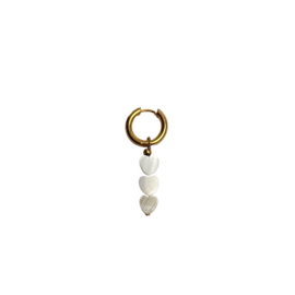 EARRING | ONE PIECE | HEART | RVS SILVER/GOLD