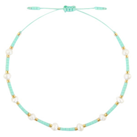 MIYUKI/PEARL ANKLET | MINT