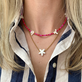 BEACH NECKLACE | CORAL